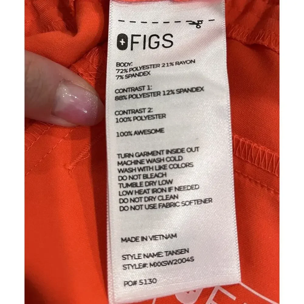 FIGS Technical Collection Red Tansen‎ Jogger Men's Scrubs Pants Size M/S